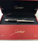 Top Quality Copy Cartier Diabolo Ballpoint Pen Silver and Black